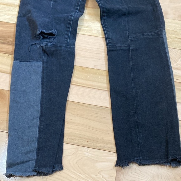 Sandro Paris Monochrome Patchwork Jeans - Picture 13 of 14